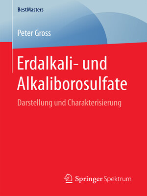 cover image of Erdalkali- und Alkaliborosulfate